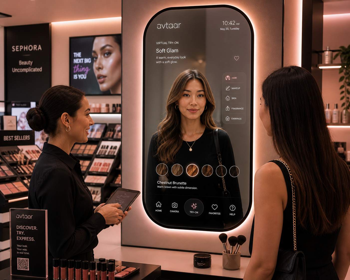 Retail smart mirror